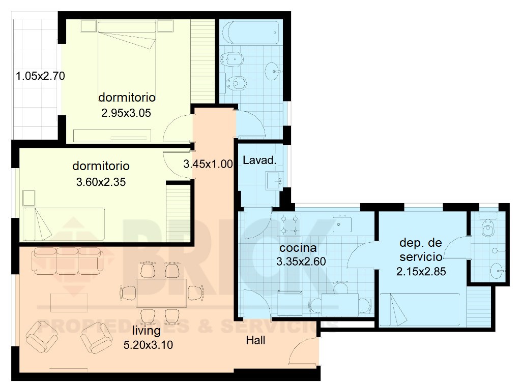 ARENALES al 2500 Piso 9 2