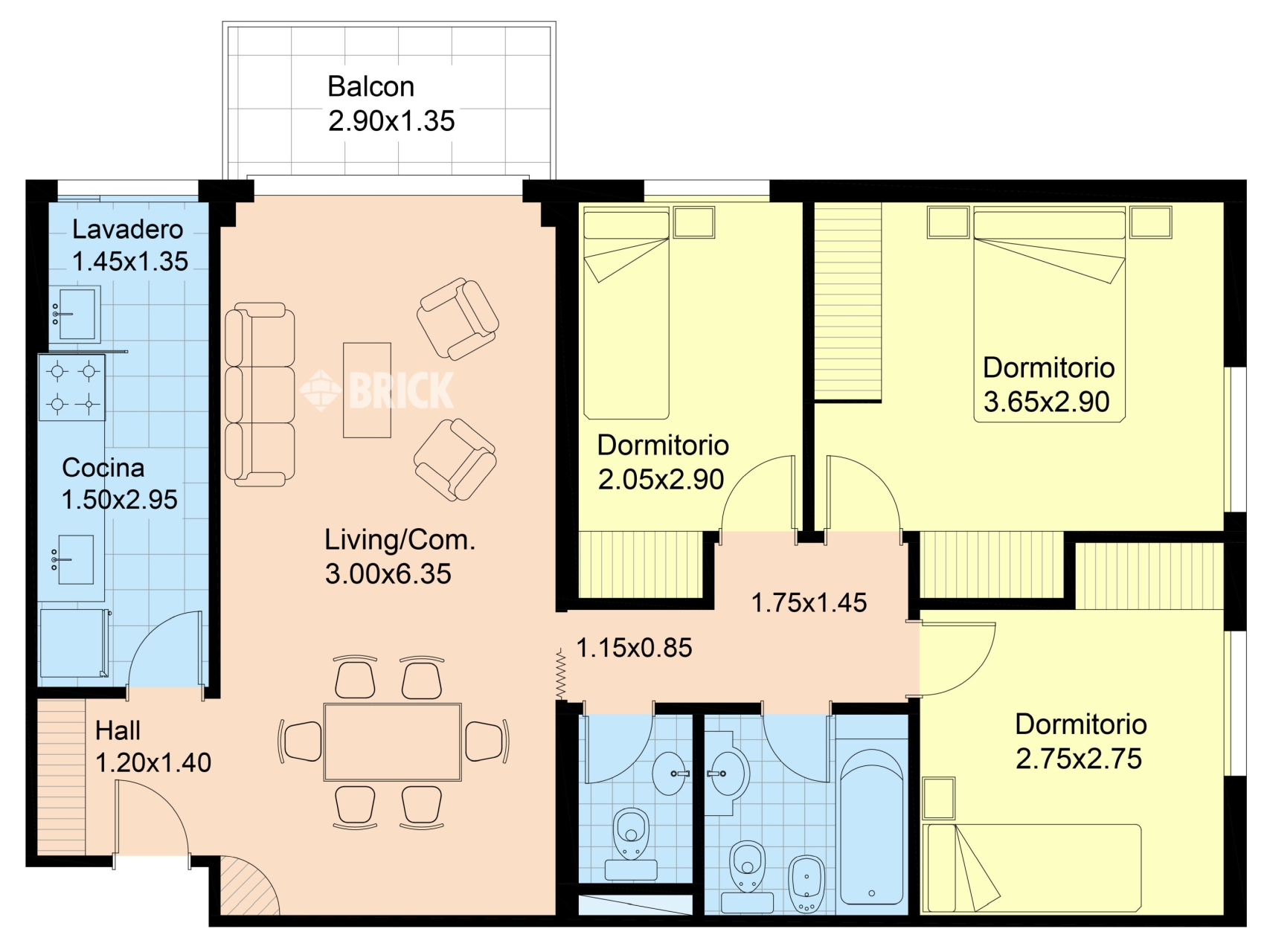 PUEYRREDON, AV. al 1300 Piso 13 2