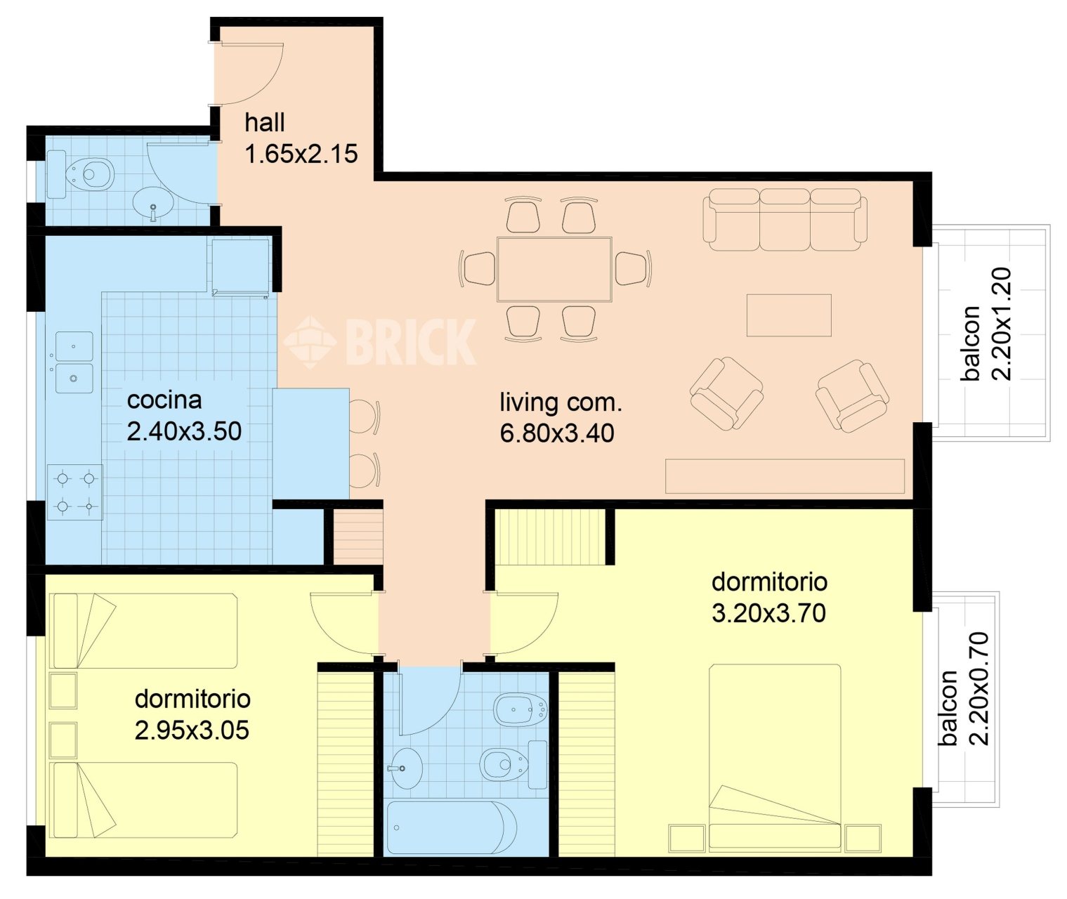 ZABALA al 3000 Piso 1 2