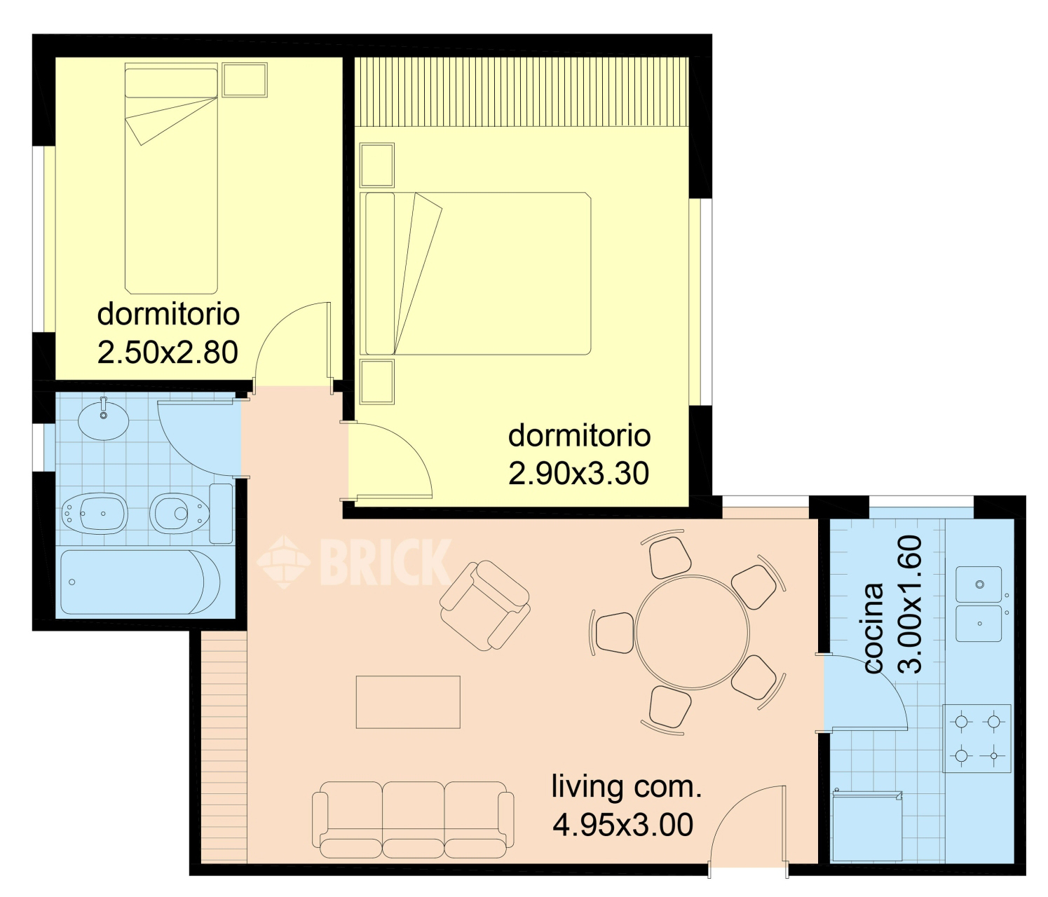 DOBLAS al 200 Piso 1 2
