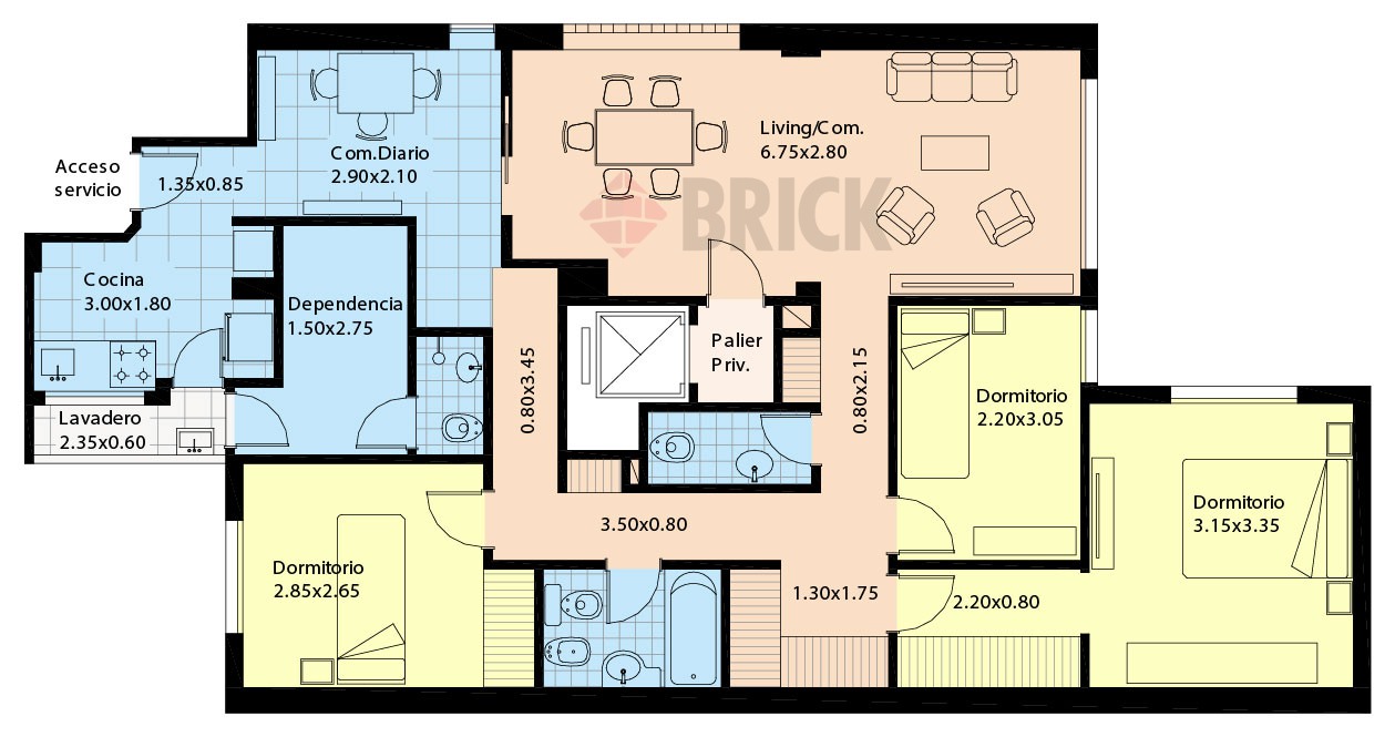 GUEMES al 3700 Piso 1 2