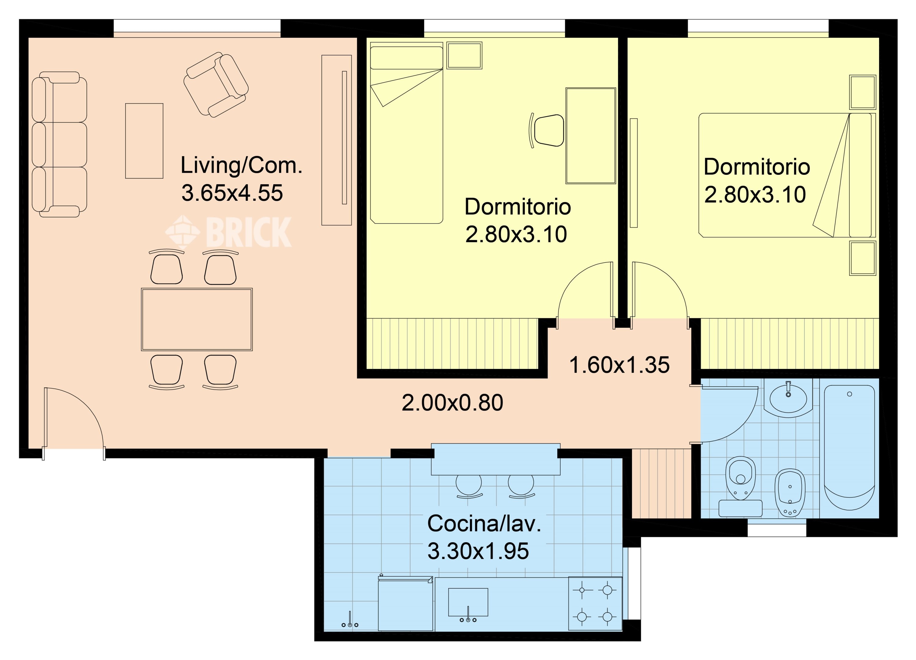 RIVADAVIA, AV. al 2000 Piso 8 2