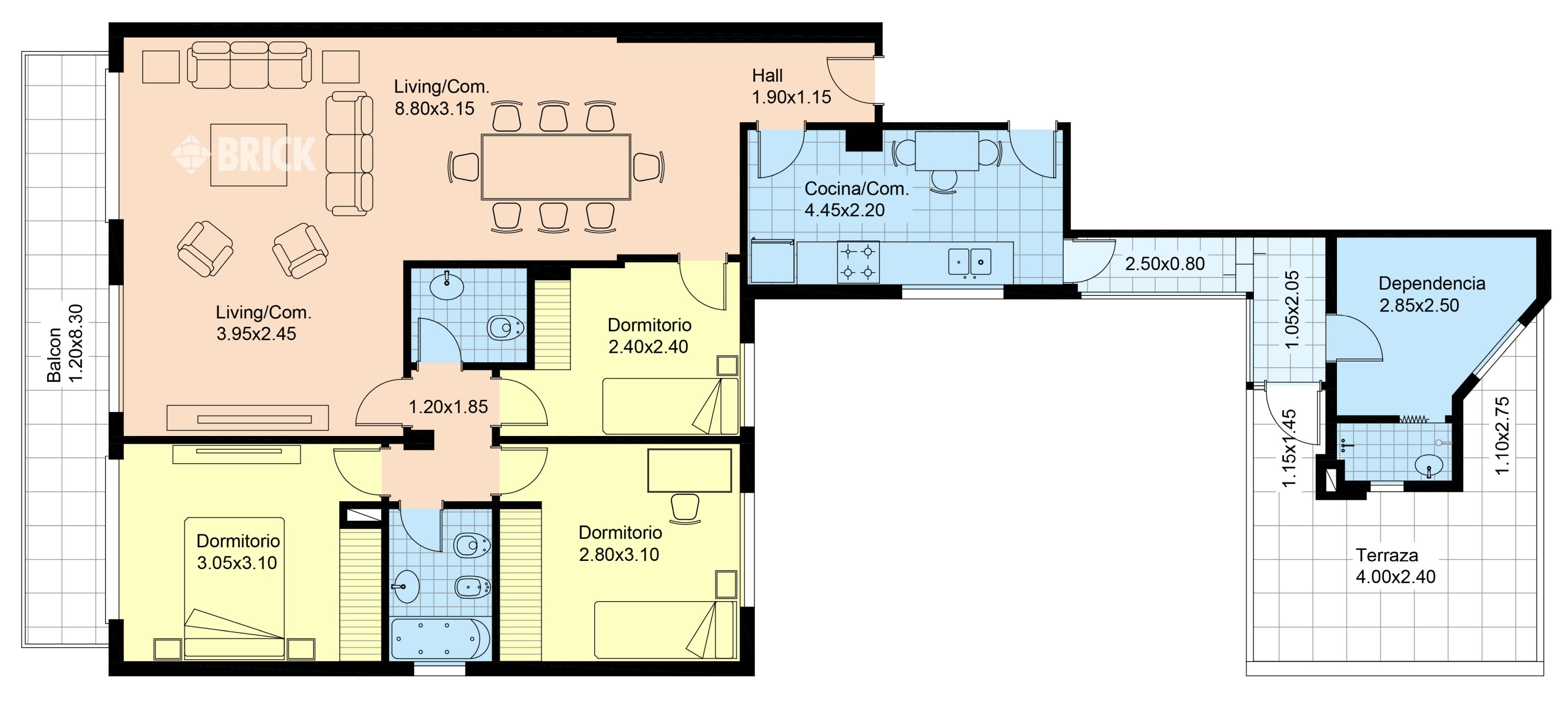 SANTA FE, AV. al 2500 Piso 12 2