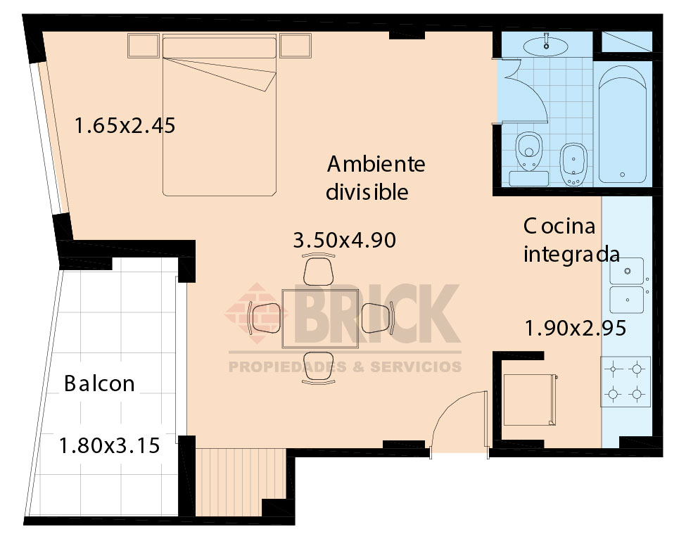 ACHAVAL al 300 Piso 1 2