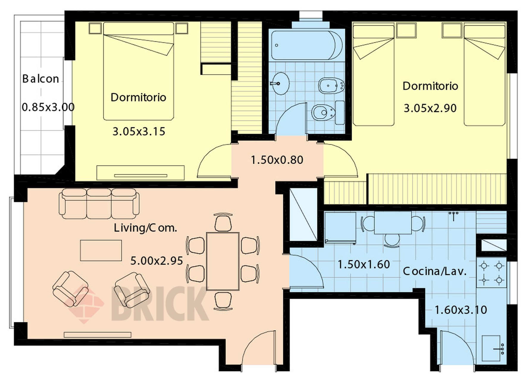 RIVADAVIA, AV. al 2100 Piso 10 2