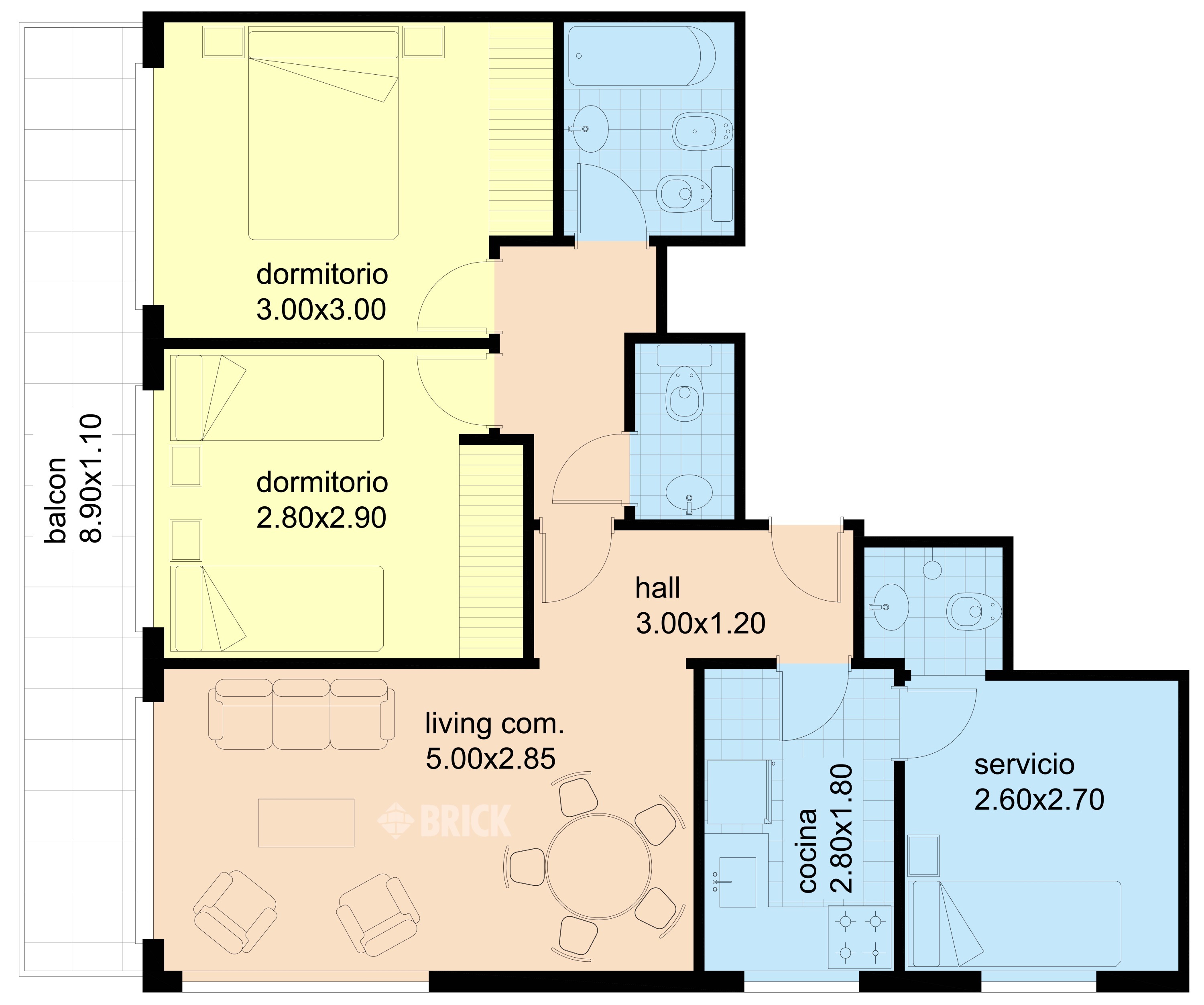 SANTA FE, AV. al 2500 Piso 8 2