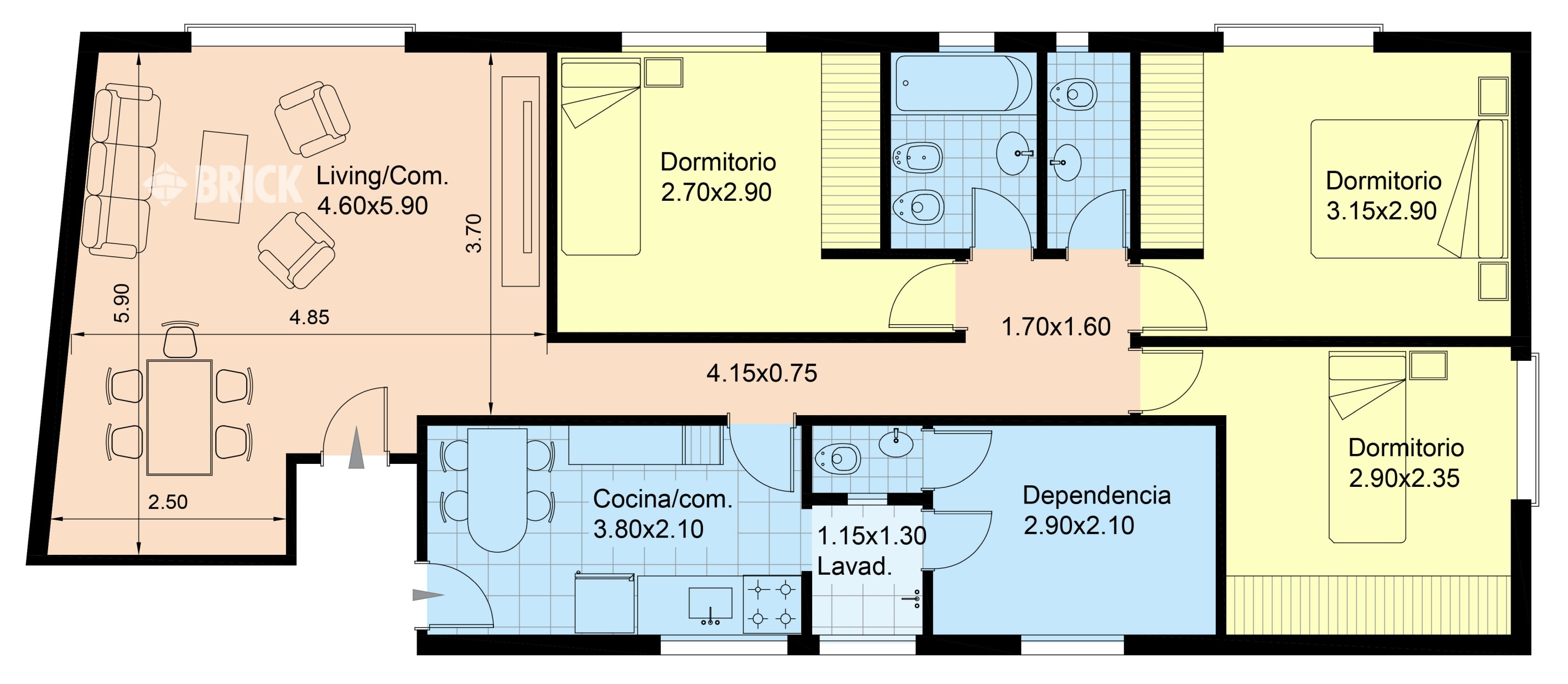 JUJUY, AV. al 100 Piso 8 2