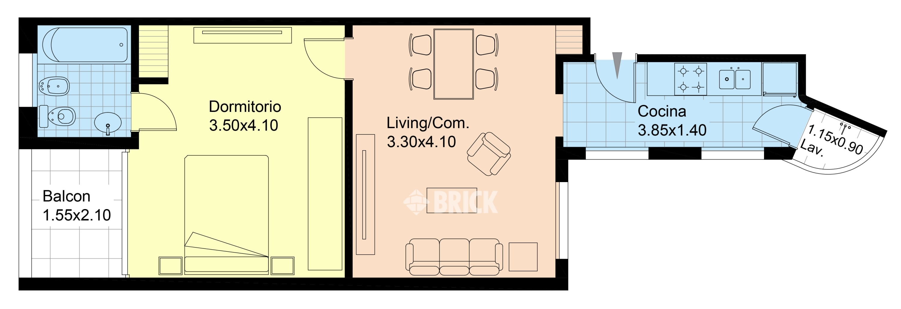 ZAPATA al 100 Piso 1 2