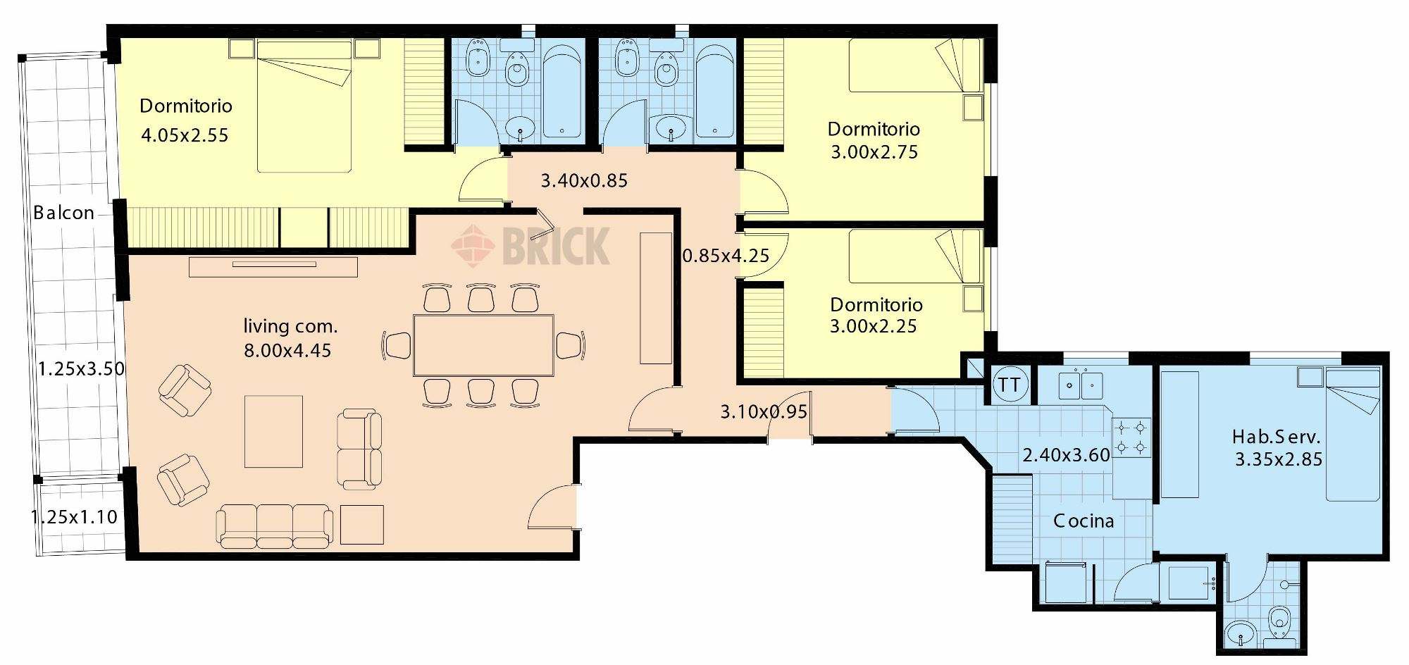 PUEYRREDON, AV. al 1300 Piso 9 2