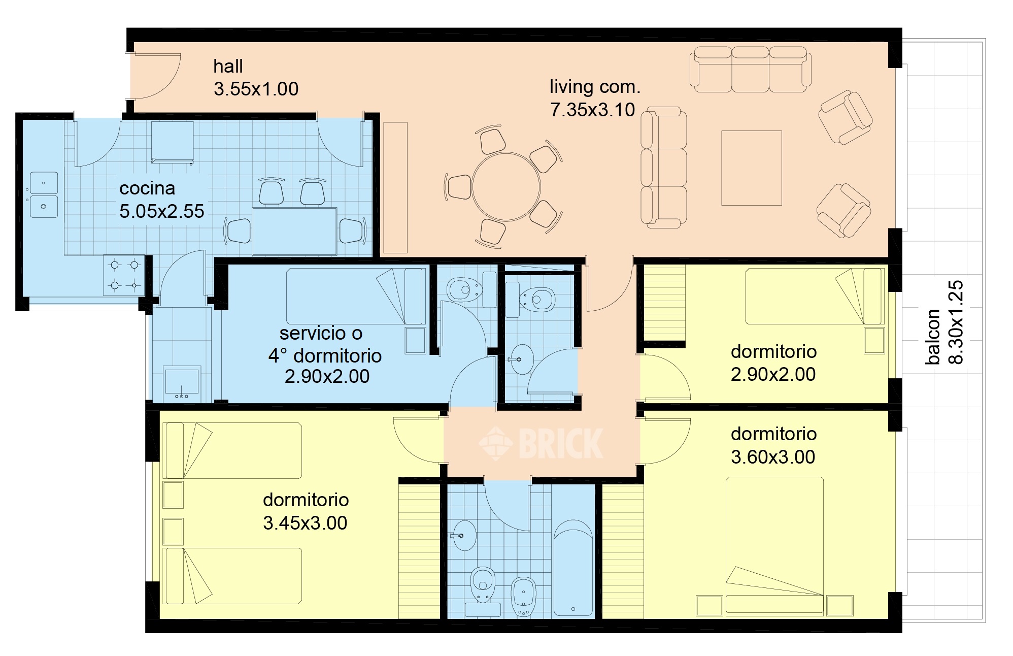 MORENO, JOSE MARIA, AV. al 700 Piso 2 2